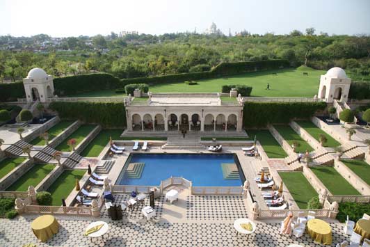 The Oberoi in Agra is the only hotel that provides a view of the Taj Mahal.  Credit: ADAMS / HANSEN STOCK PHOTOS.