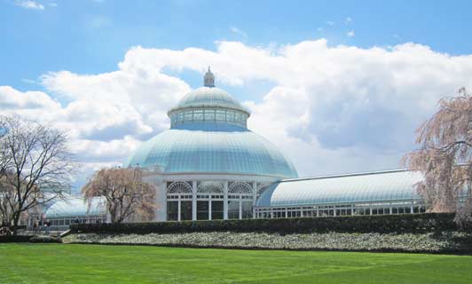 The Victorian-era Enid A. Haupt Conservatory is a New York landmark.
