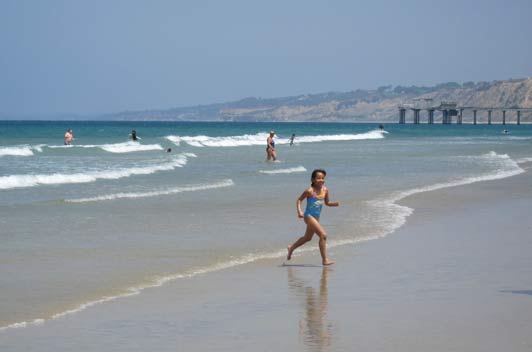 La Jolla Shores Beach is a family-friendly place to play in the sand.
