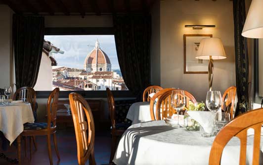 Florence Italy is home to Hotel Degli Orafi where EM Forster wrote A ROOM WITH A VIEW.