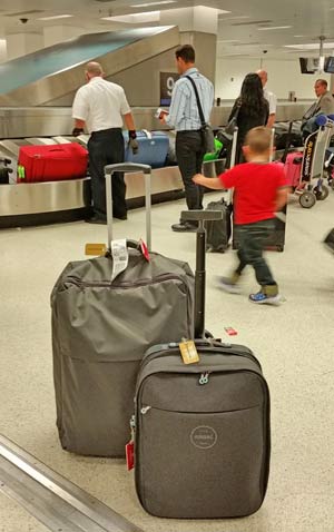 Lipault, who weighs much less that most bags hissize, and the well-designed Airbag.