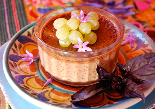 Rancho La Puerta is well known for their great food, including this chocolate flan.
