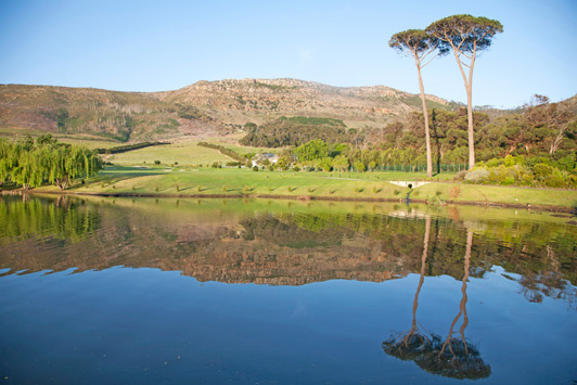 The serene Steenberg Estate outside of Cape Town includes an 18-hole golf course, vinyards, a winery, an excellent restaurant and lodging in Cape Dutch style buildings.