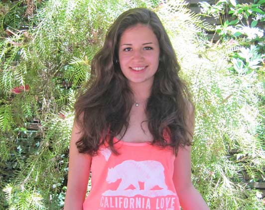 Marta Cossettini, who lives in Friuli-Venezia Giulia, made lots of new friends when she visited California.