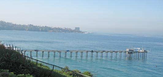 Scientists from Scripps Institution of Oceanography conduct experiments from the Scripps Pier in La Jolla.