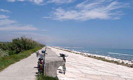 An afternoon of cycling by the sea provides a refreshing change from the busyness of central Venice.