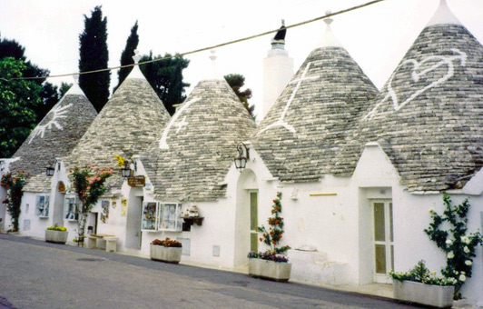 Typical Apulian trulli, Puglia.