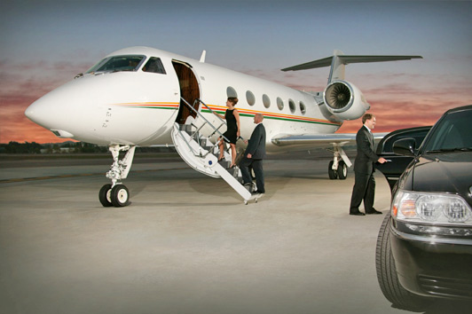Renting a private jet means not having to wait in long lines at the airport. Photo credit: JetSource.